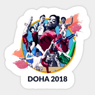 Doha 2018 Graphic (Light) Sticker